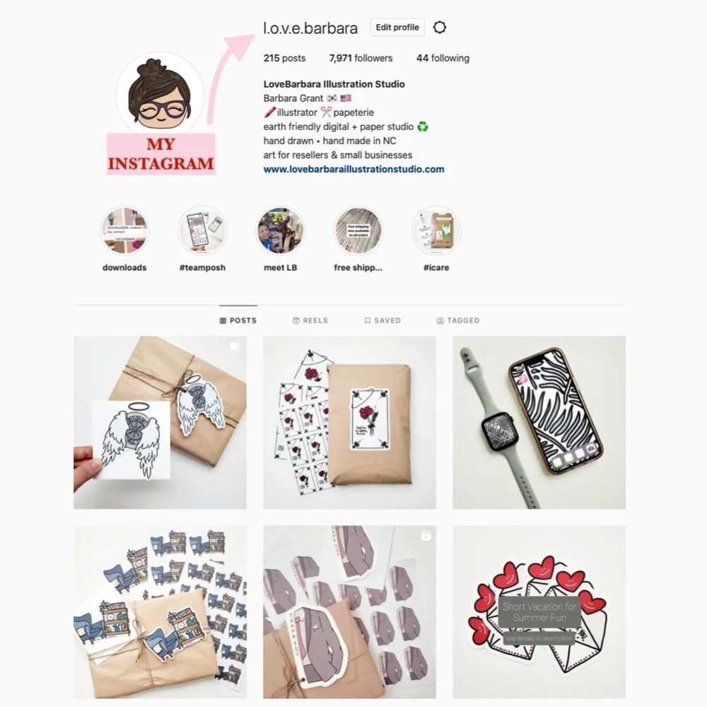 LB078 NOTE CARDS or HANG TAGS Custom Poshmark Shipping Supplies Personalizable - Picture 2 of 5